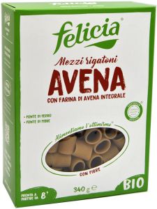 Felicia Mezzi Rigatoni con Farina di Avena Integrale Bio 340 g.