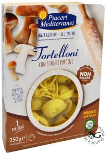 Piaceri Mediterranei Tortelloni con Funghi Porcini 250 g.