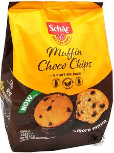Schär Muffins Choco Chips 5 X 45 g.