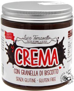 Dolceria Tomasello Crema con Granella di Biscotto 250 g.